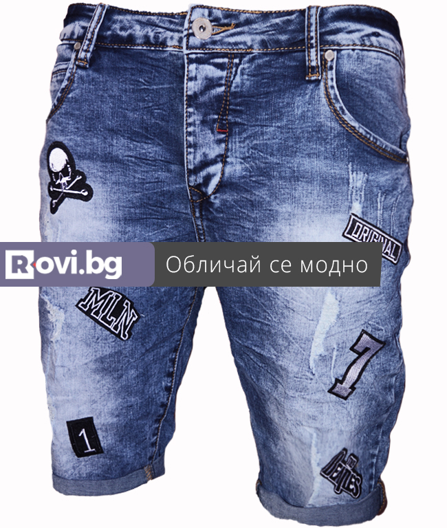 Къси мъжки дънки X02